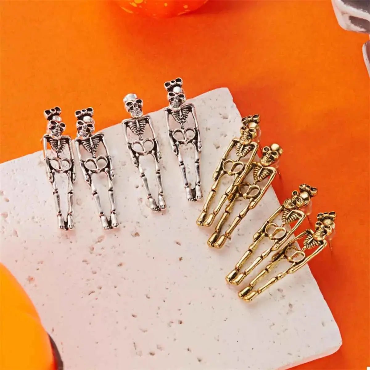 Halloween Skeleton Drop Earrings - SmileBen
