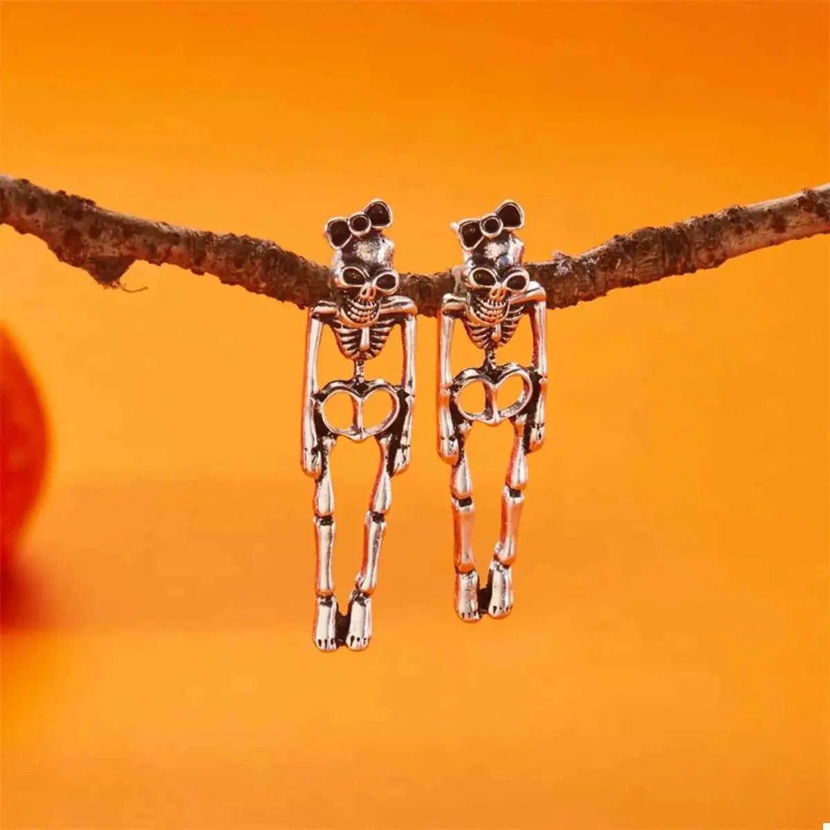 Halloween Skeleton Drop Earrings - SmileBen