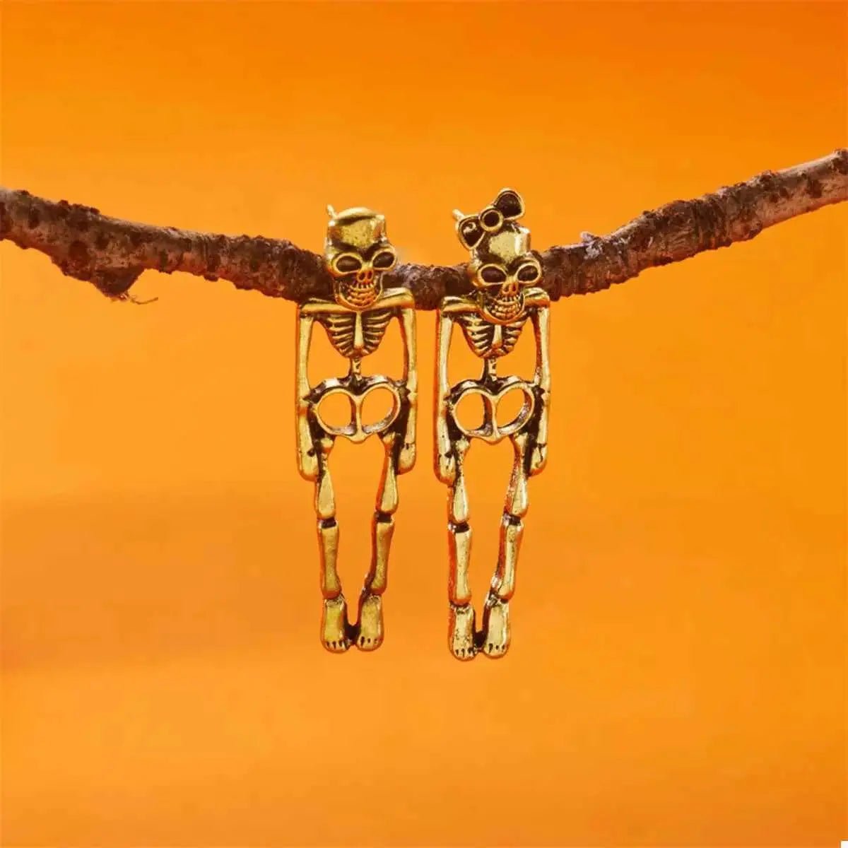 Halloween Skeleton Drop Earrings - SmileBen