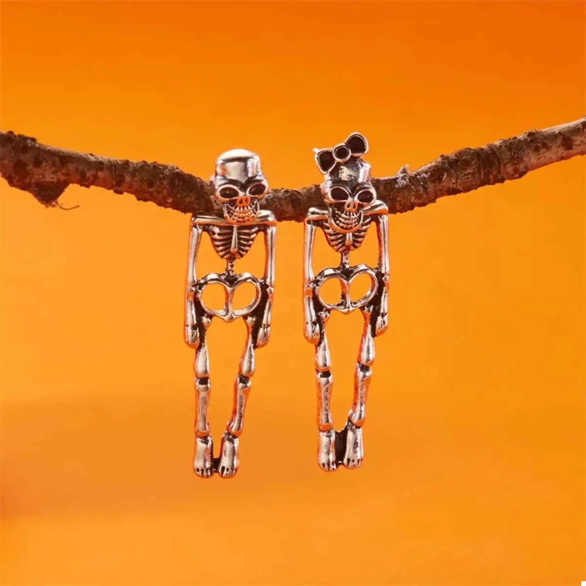 Halloween Skeleton Drop Earrings - SmileBen