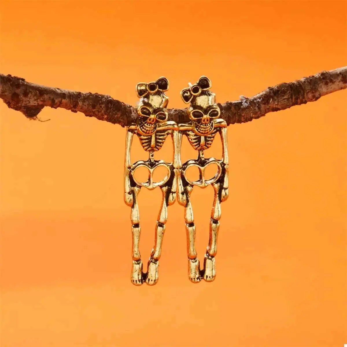 Halloween Skeleton Drop Earrings - SmileBen