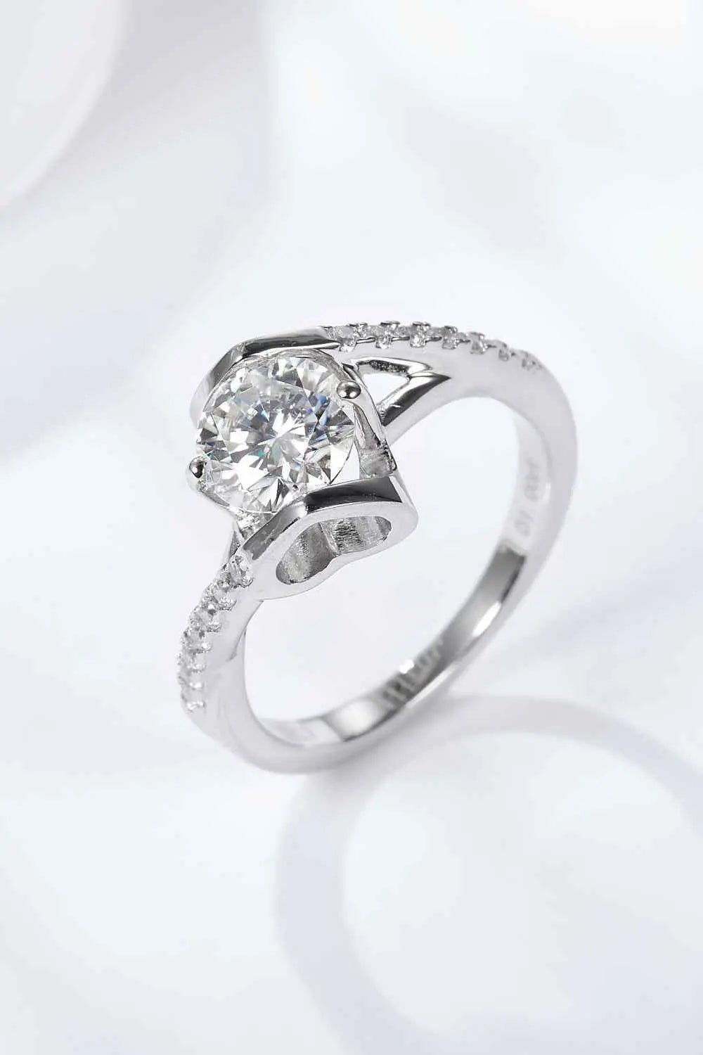 Limitless Love Platinum - Plated Moissanite Ring - SmileBen