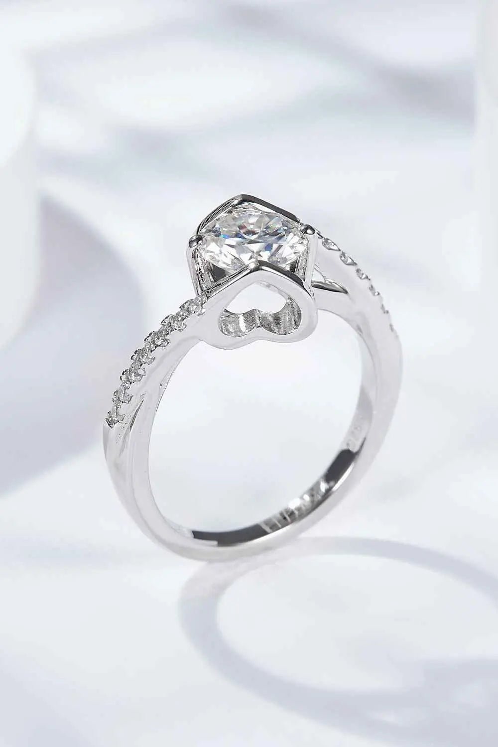Limitless Love Platinum - Plated Moissanite Ring - SmileBen