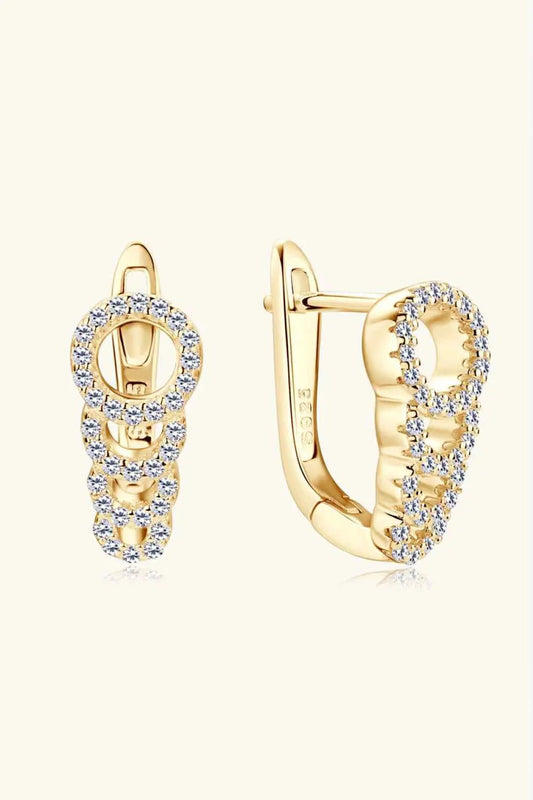 Moissanite 925 Sterling Silver Earrings - SmileBen