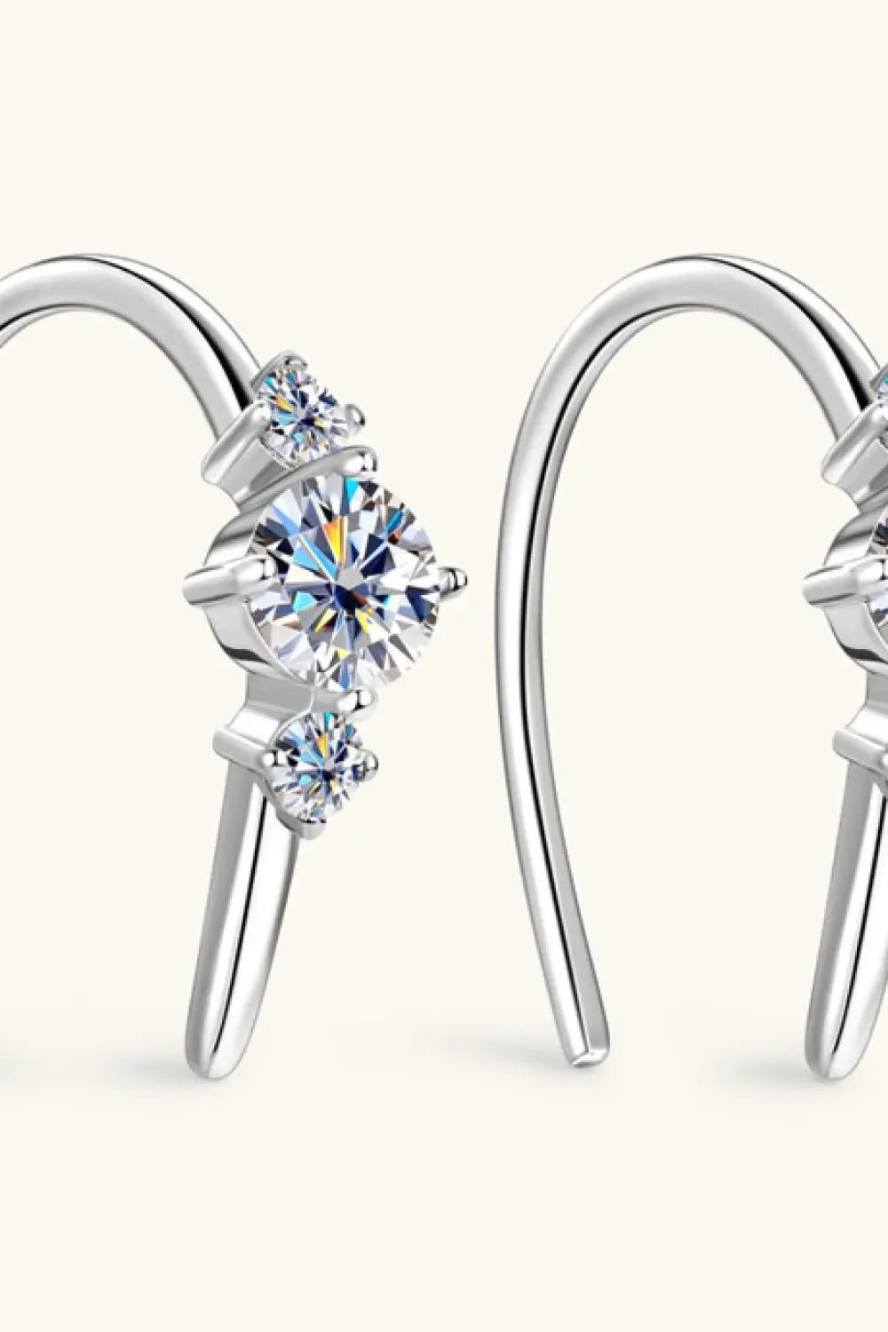 Moissanite 925 Sterling Silver Earrings - SmileBen