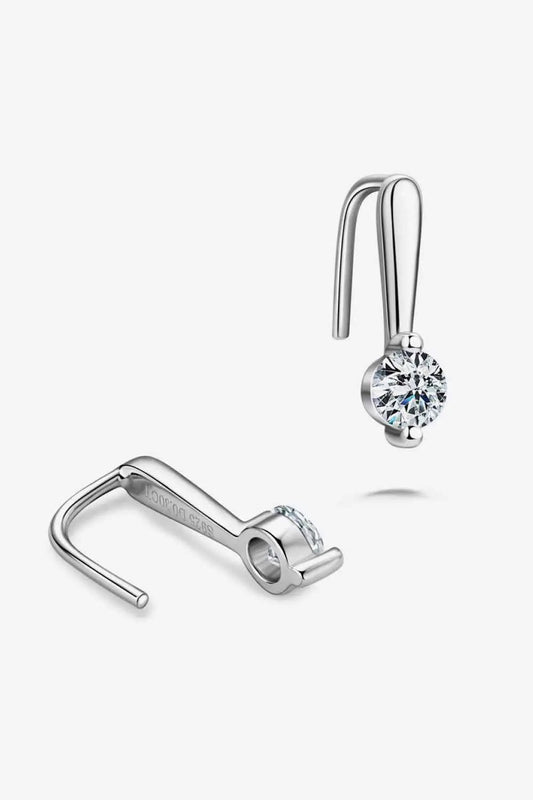 Moissanite 925 Sterling Silver Earrings - SmileBen