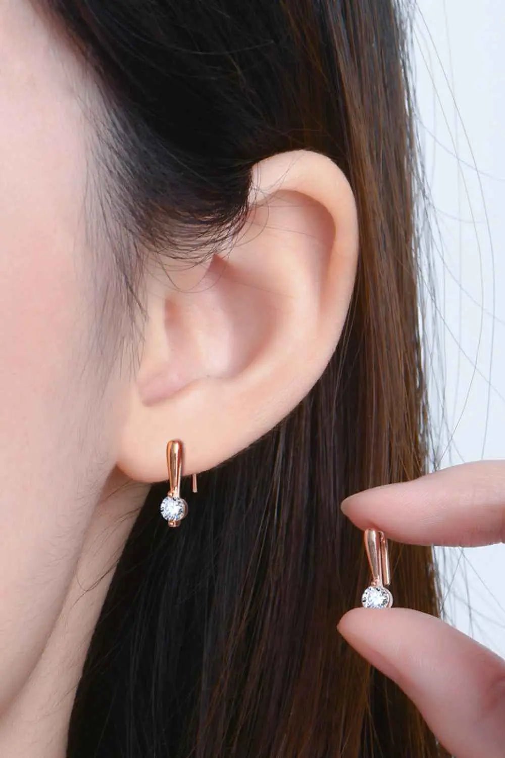 Moissanite 925 Sterling Silver Earrings - SmileBen