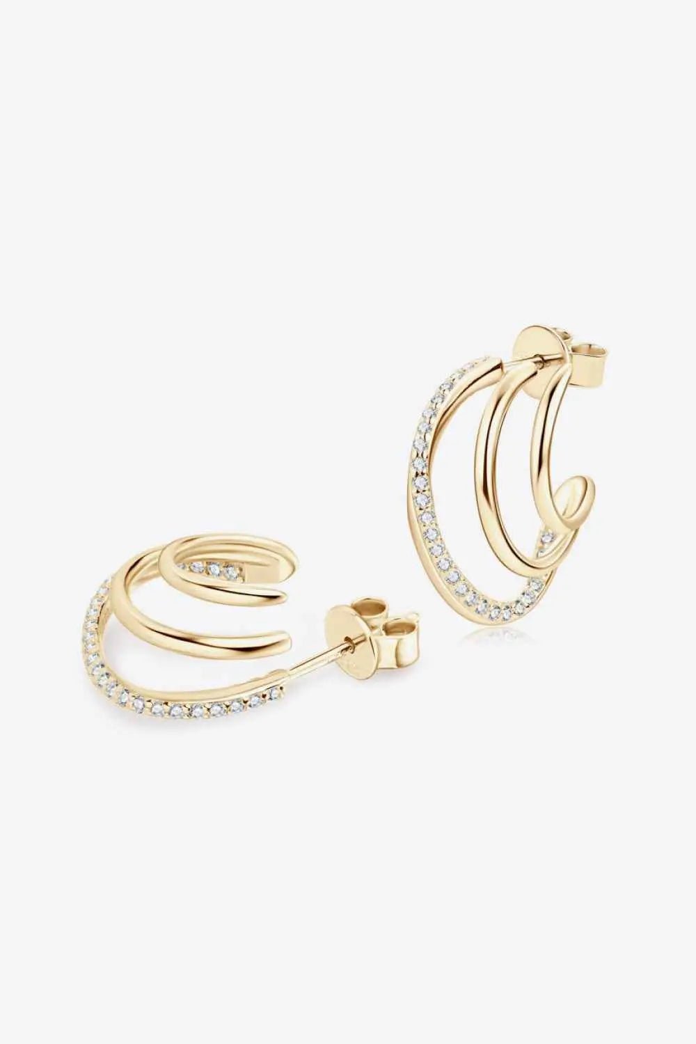 Moissanite 925 Sterling Silver Earrings - SmileBen