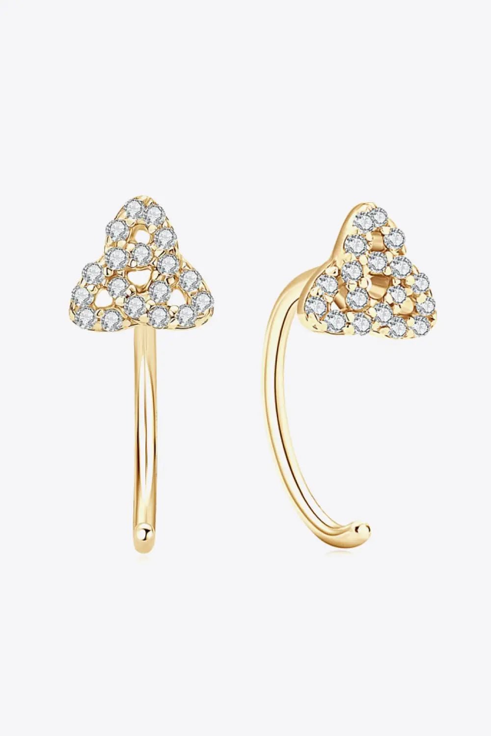 Moissanite 925 Sterling Silver Earrings - SmileBen
