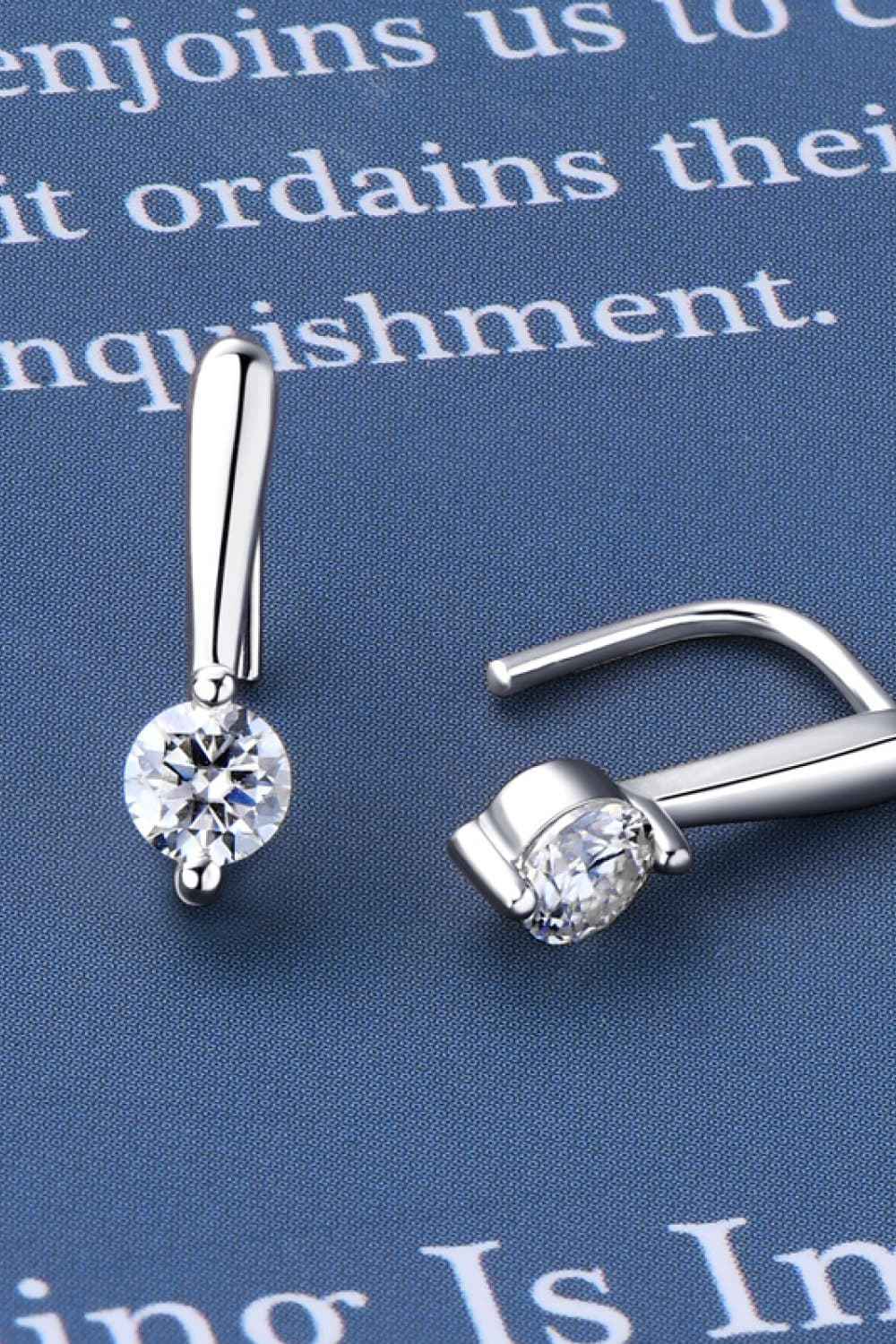 Moissanite 925 Sterling Silver Earrings - SmileBen