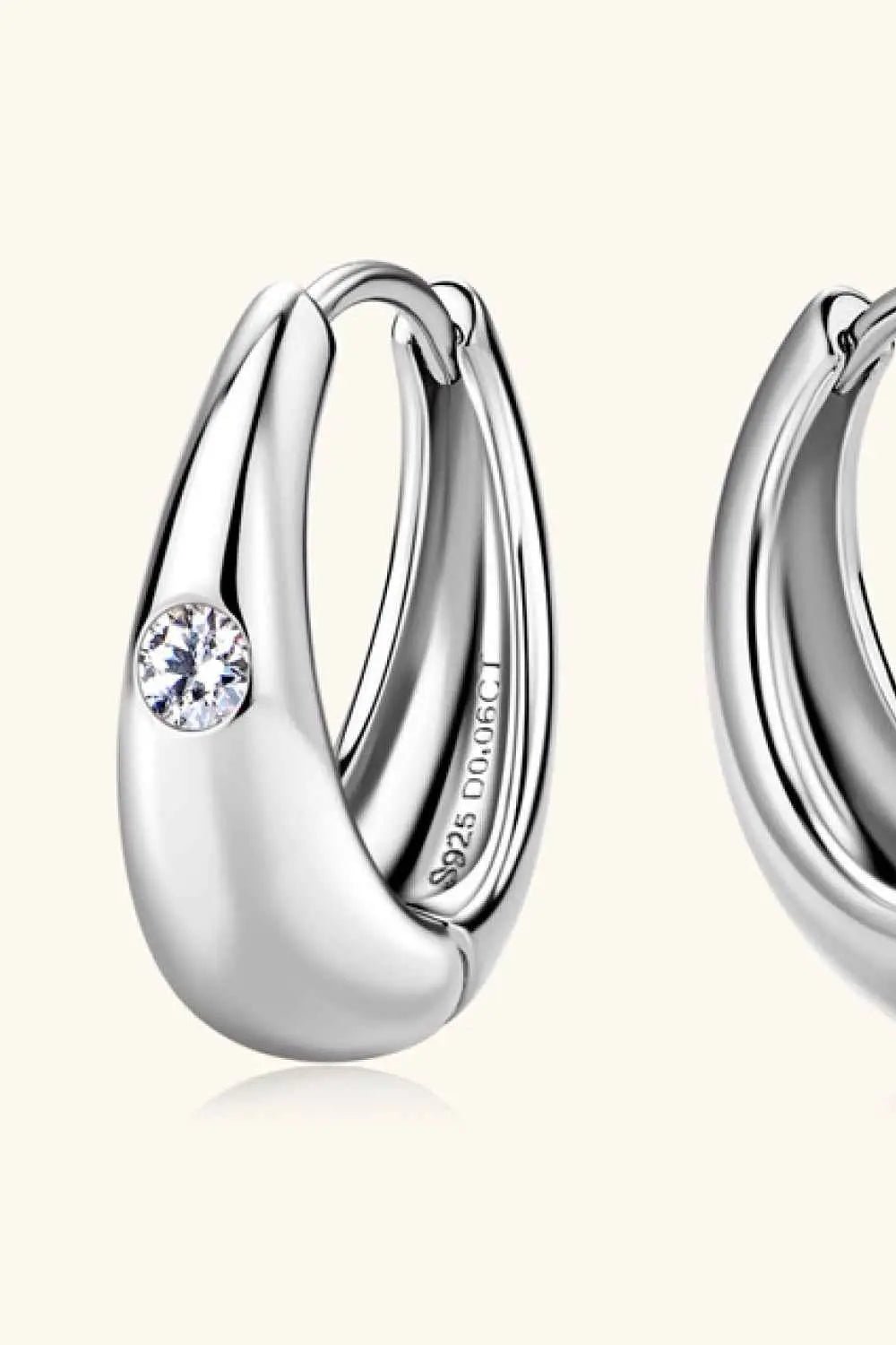 Moissanite 925 Sterling Silver Earrings - SmileBen