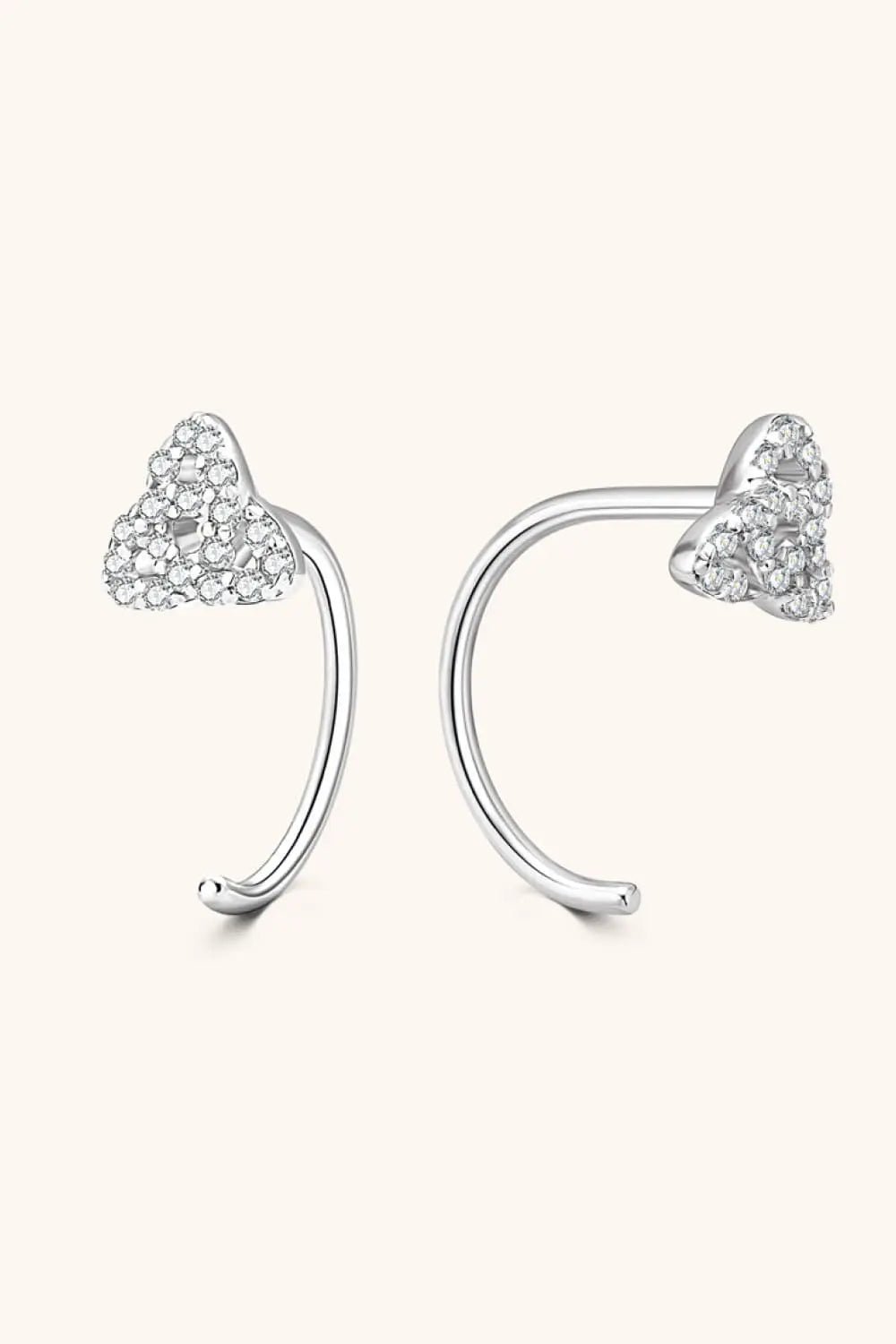 Moissanite 925 Sterling Silver Earrings - SmileBen