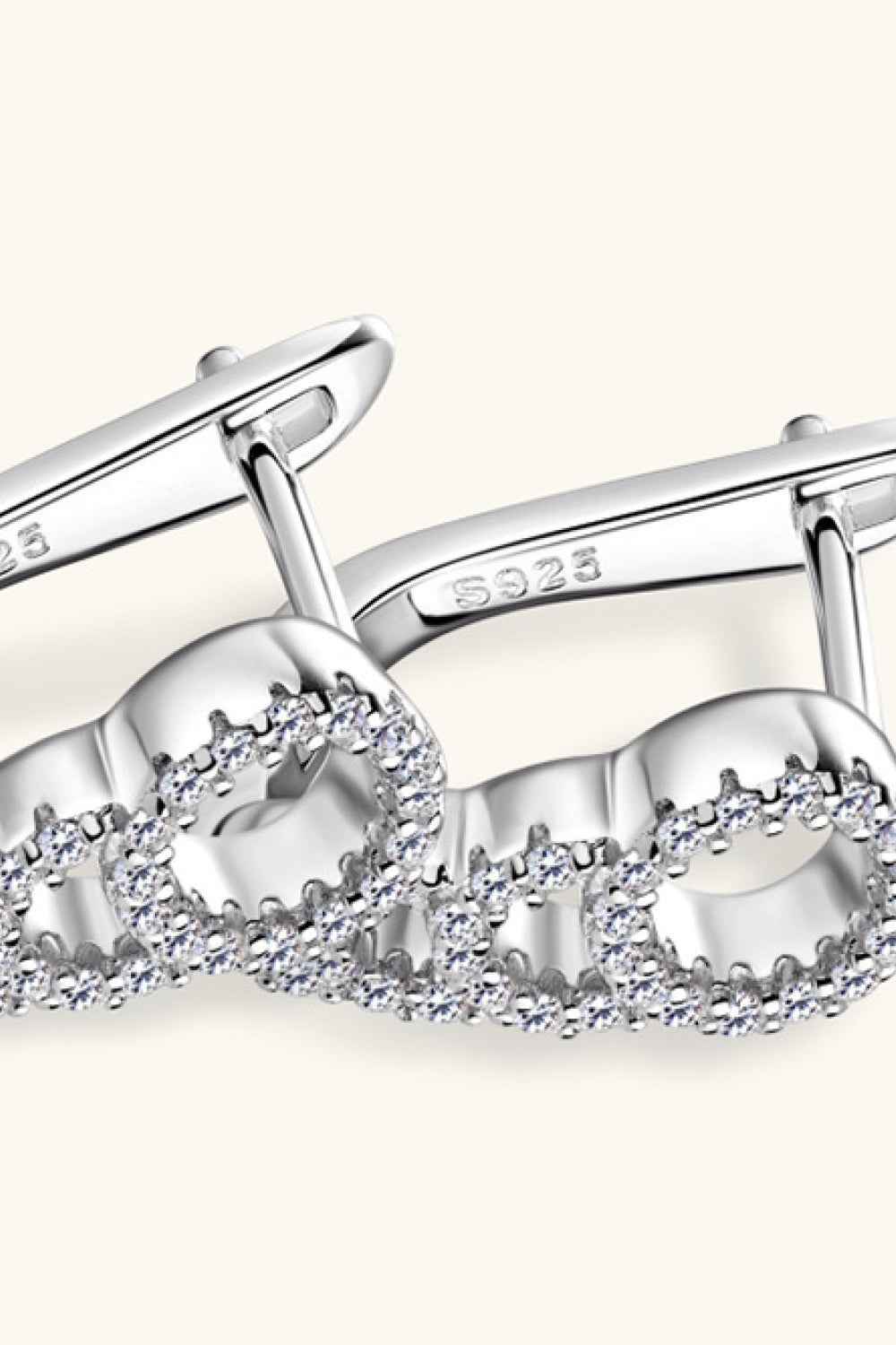 Moissanite 925 Sterling Silver Earrings - SmileBen