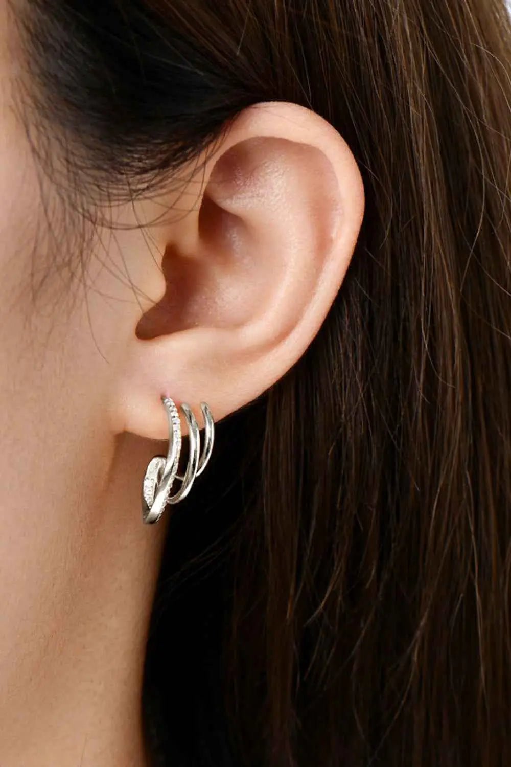 Moissanite 925 Sterling Silver Earrings - SmileBen