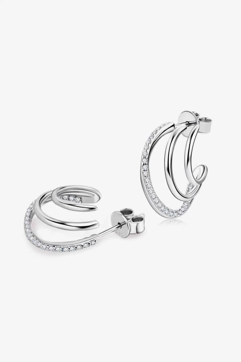Moissanite 925 Sterling Silver Earrings - SmileBen