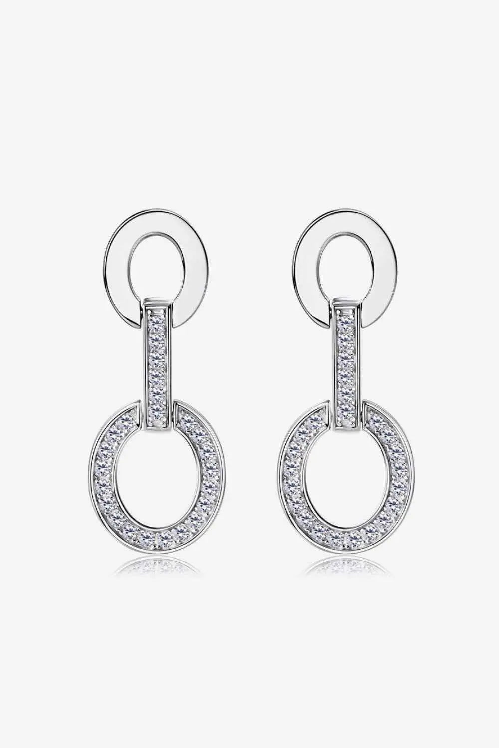 Moissanite 925 Sterling Silver Earrings - SmileBen