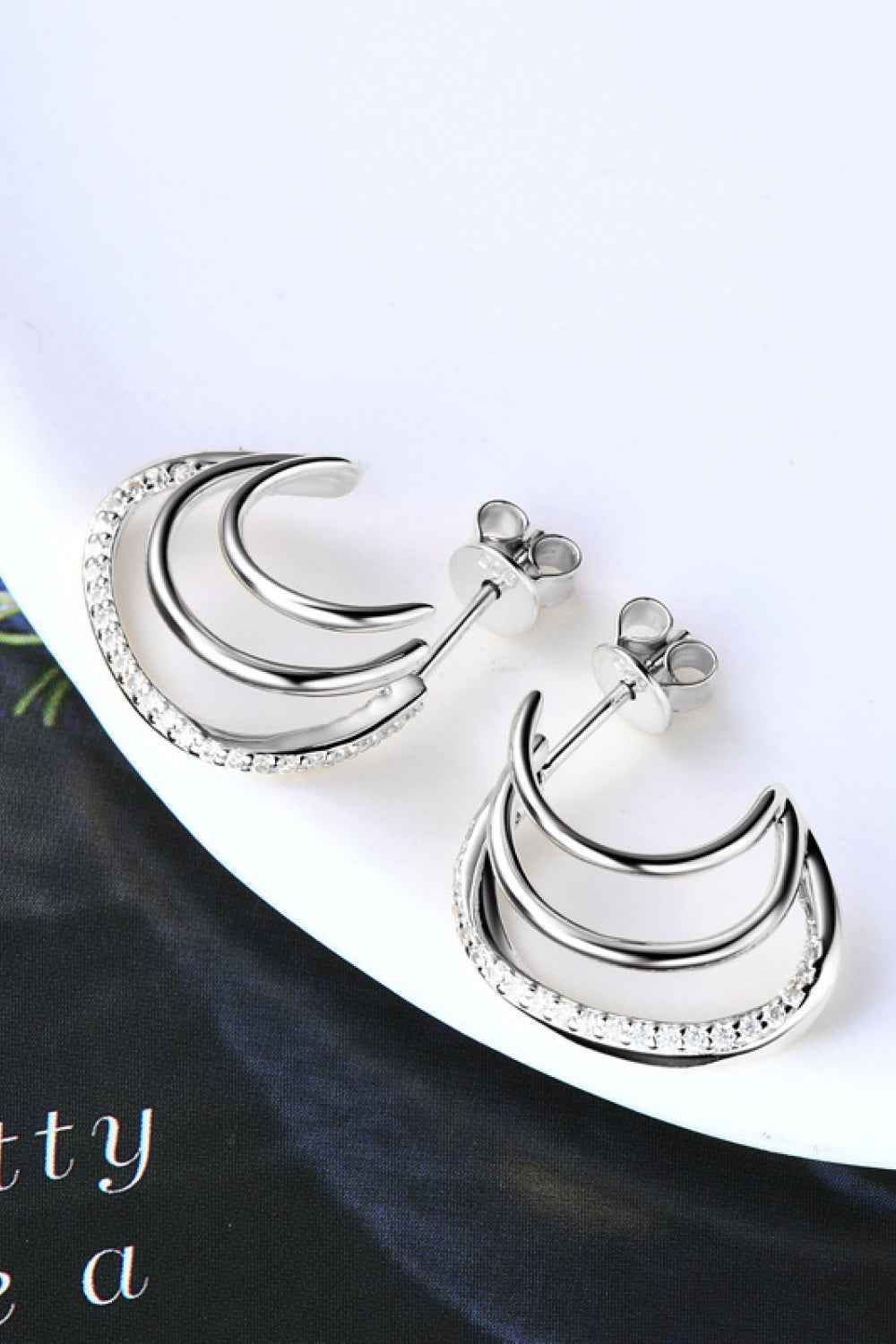 Moissanite 925 Sterling Silver Earrings - SmileBen