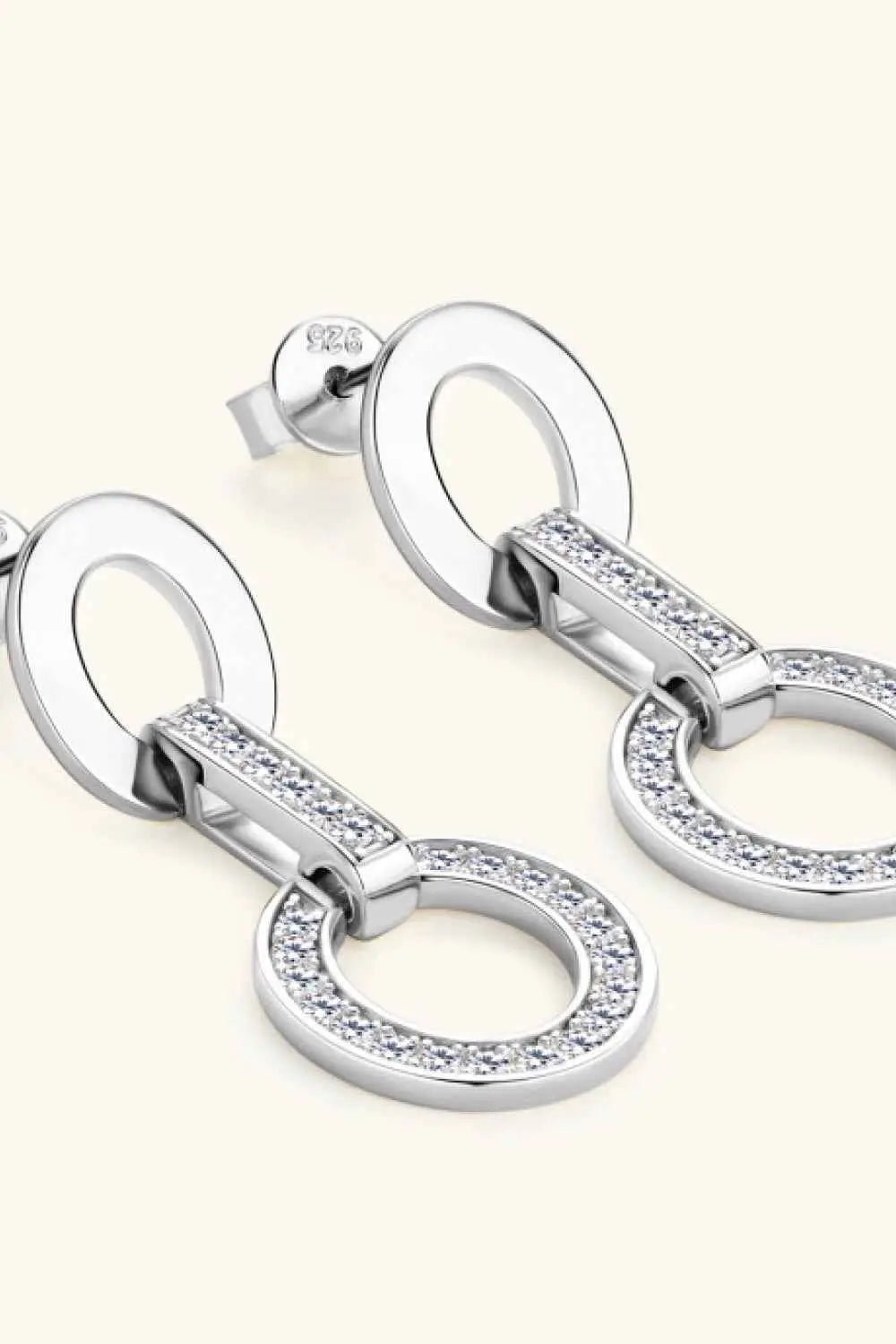 Moissanite 925 Sterling Silver Earrings - SmileBen