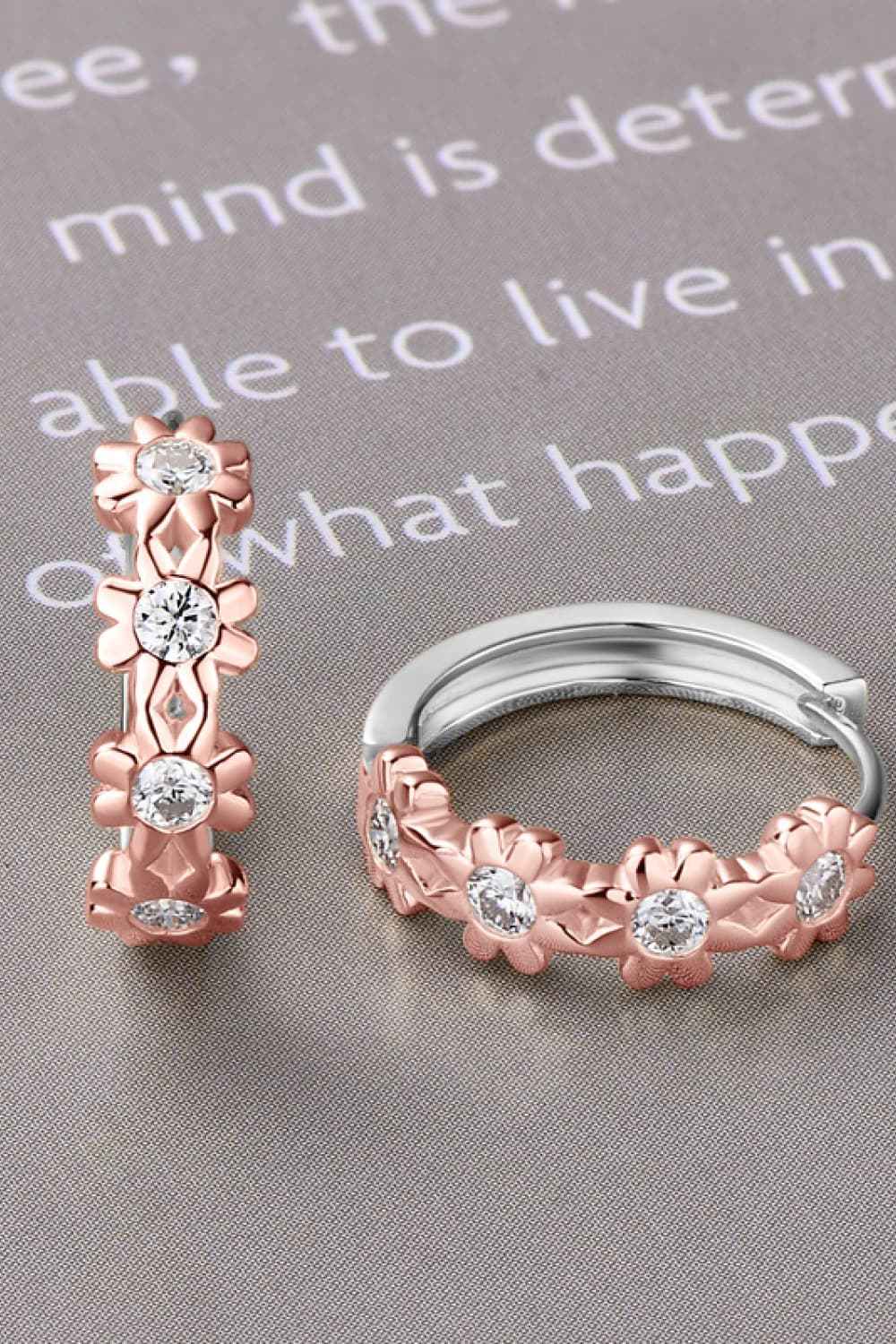 Moissanite 925 Sterling Silver Huggie Earrings - SmileBen