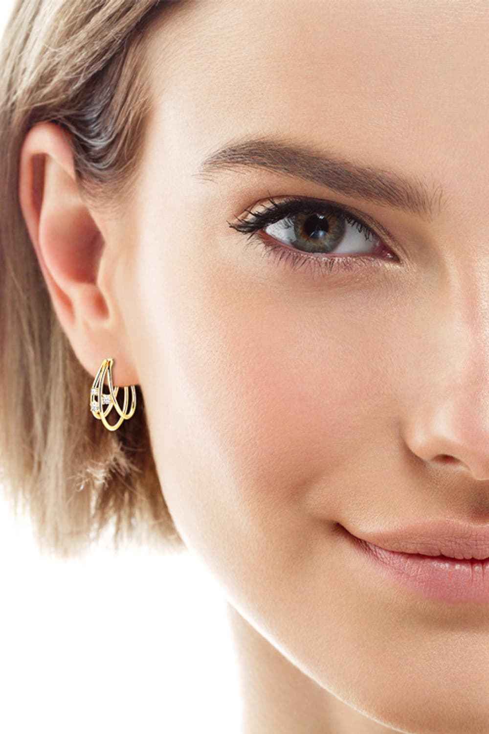 Moissanite 925 Sterling Silver Layered Earrings - SmileBen