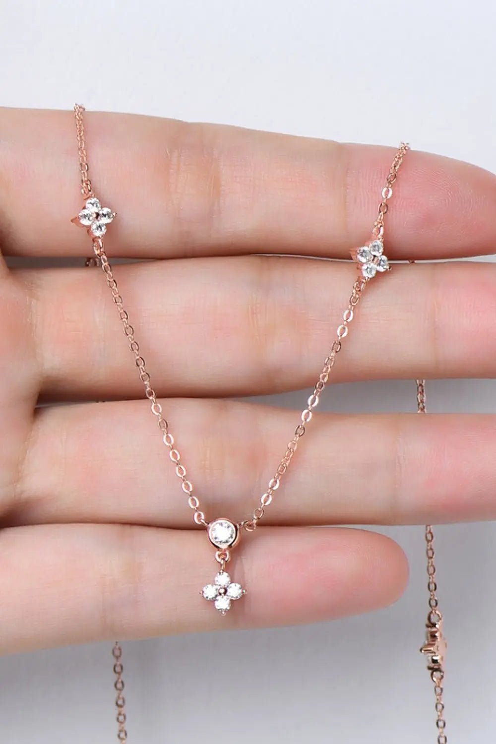 Moissanite 925 Sterling Silver Necklace - SmileBen