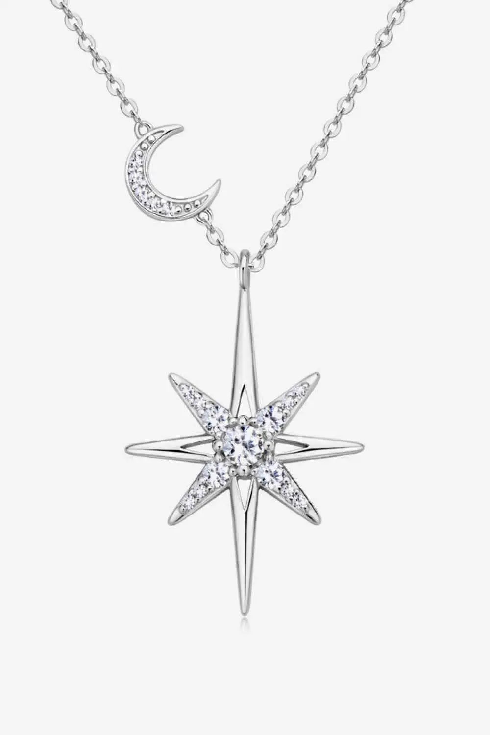 Moissanite 925 Sterling Silver Necklace - SmileBen