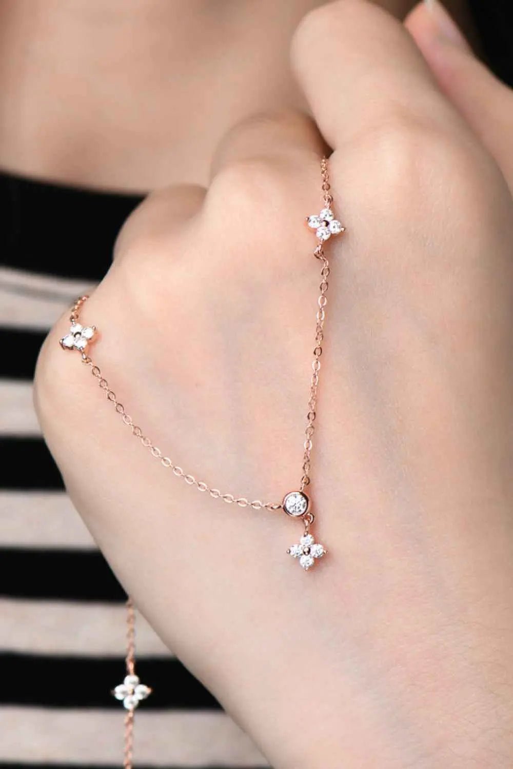 Moissanite 925 Sterling Silver Necklace - SmileBen