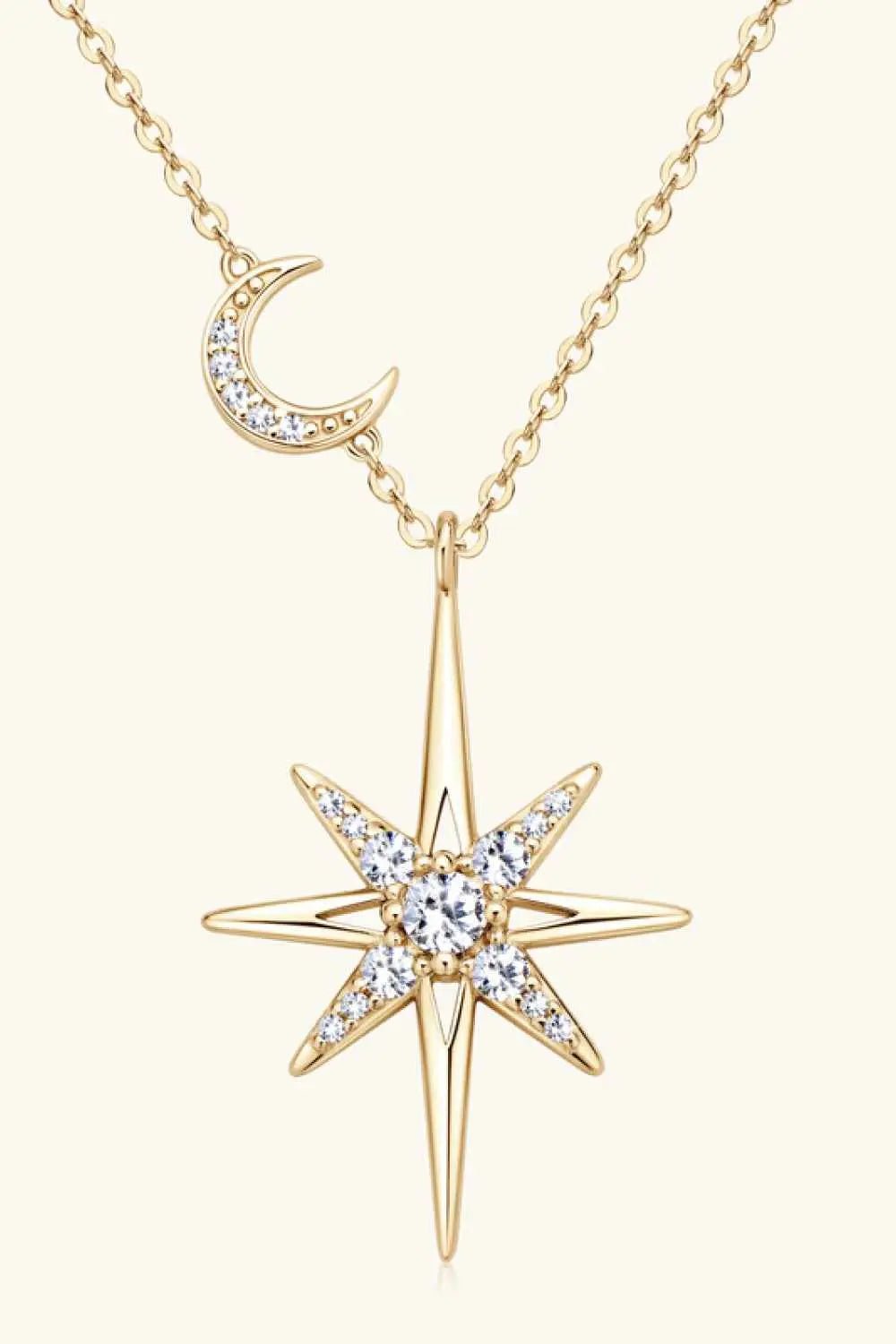 Moissanite 925 Sterling Silver Necklace - SmileBen