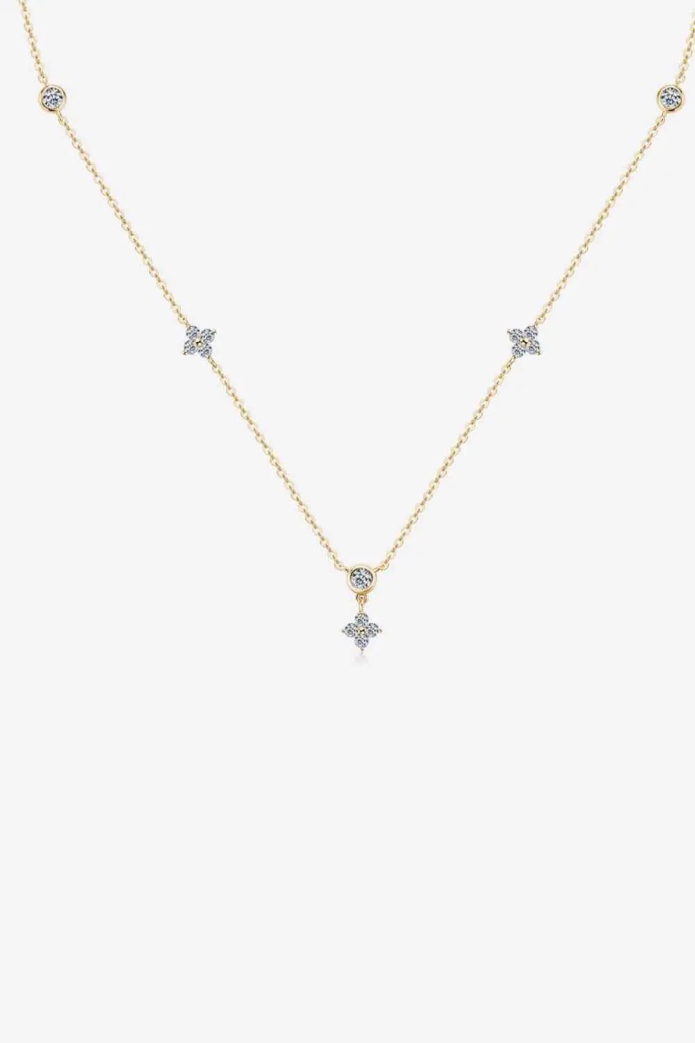 Moissanite 925 Sterling Silver Necklace - SmileBen