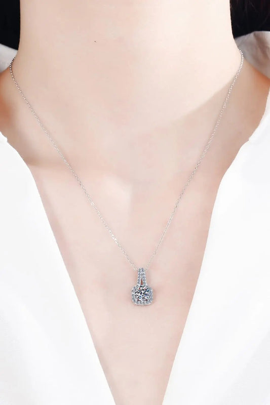 Moissanite 925 Sterling Silver Necklace - SmileBen