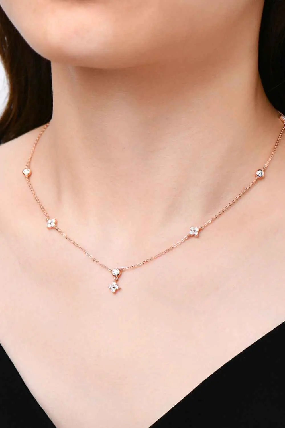 Moissanite 925 Sterling Silver Necklace - SmileBen