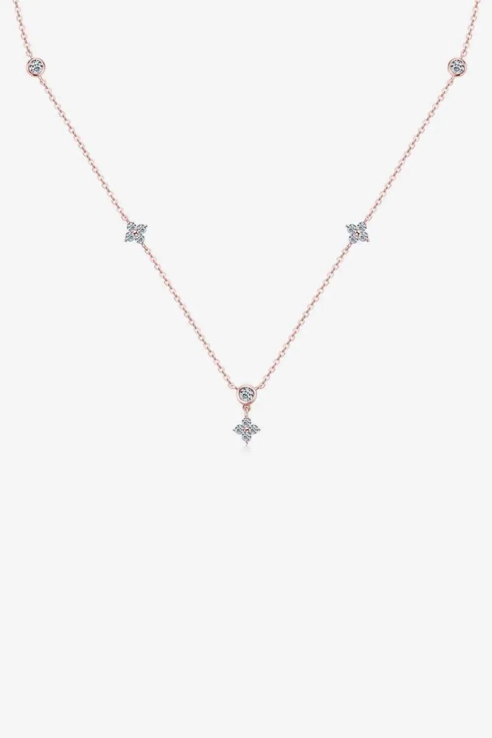 Moissanite 925 Sterling Silver Necklace - SmileBen