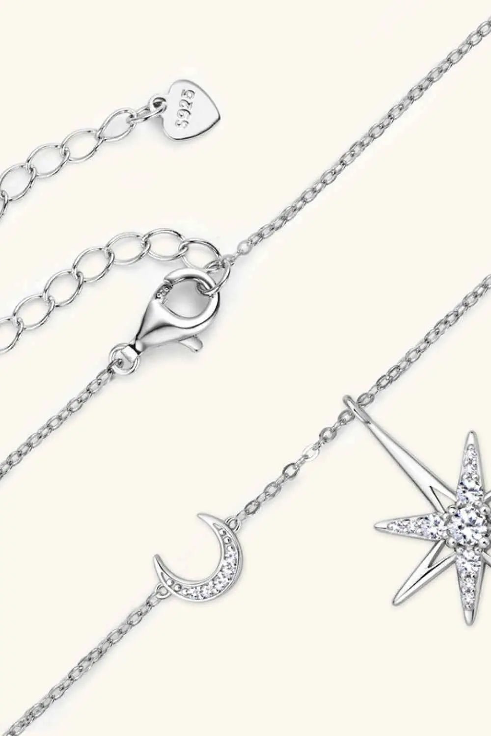 Moissanite 925 Sterling Silver Necklace - SmileBen