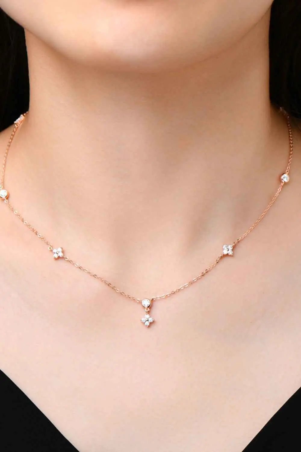 Moissanite 925 Sterling Silver Necklace - SmileBen