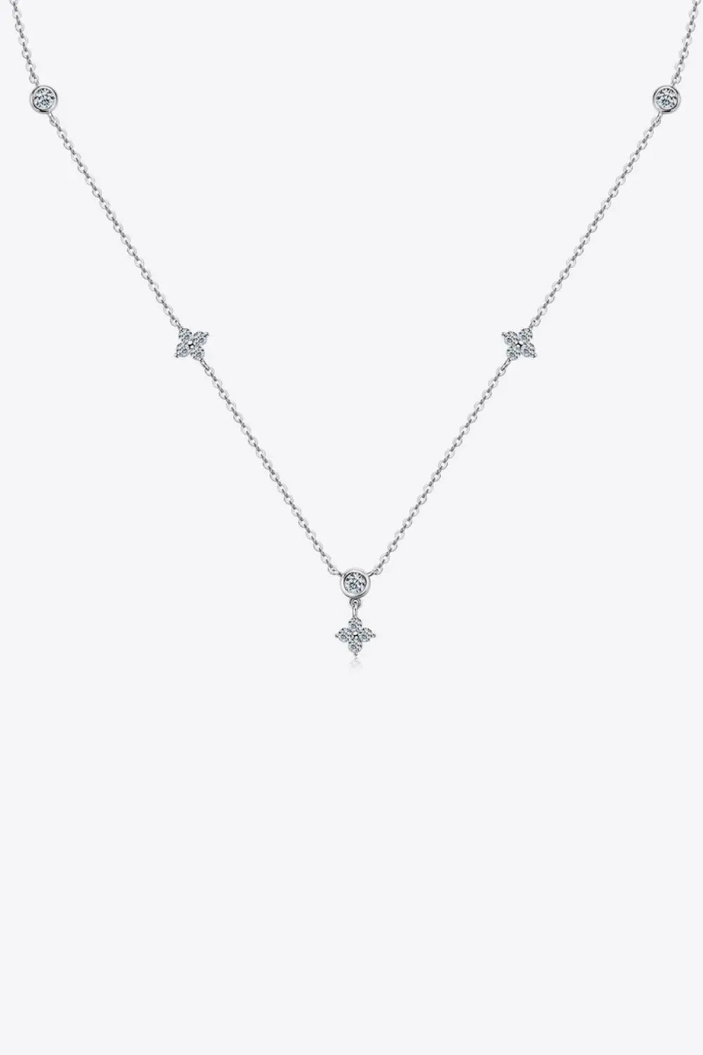 Moissanite 925 Sterling Silver Necklace - SmileBen
