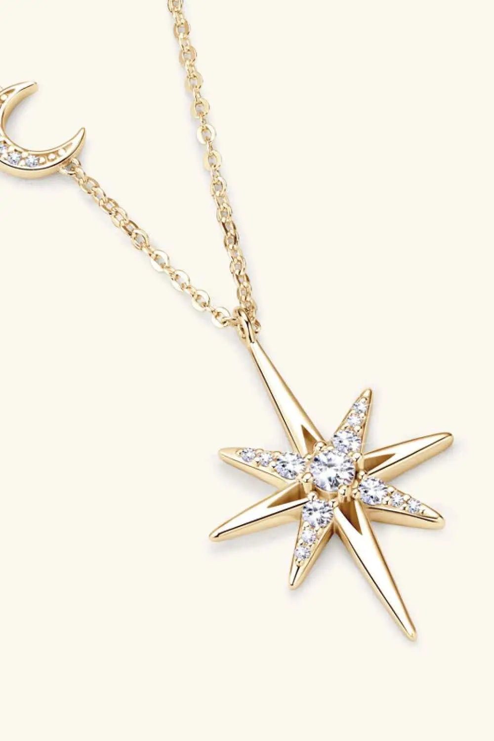 Moissanite 925 Sterling Silver Necklace - SmileBen