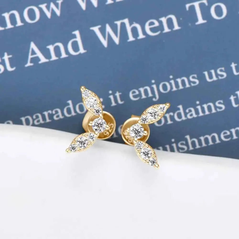 Moissanite 925 Sterling Silver Stud Earrings - SmileBen