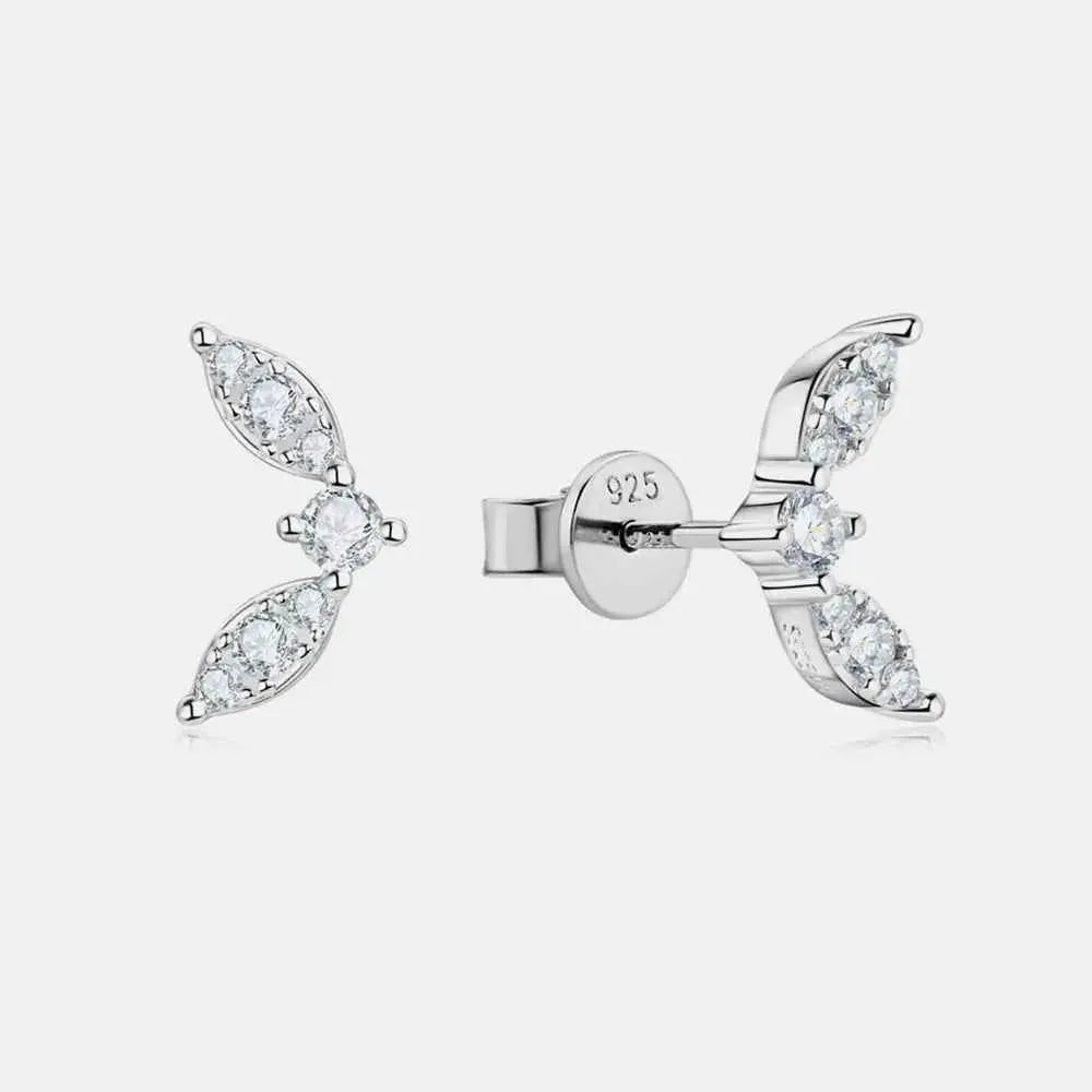 Moissanite 925 Sterling Silver Stud Earrings - SmileBen
