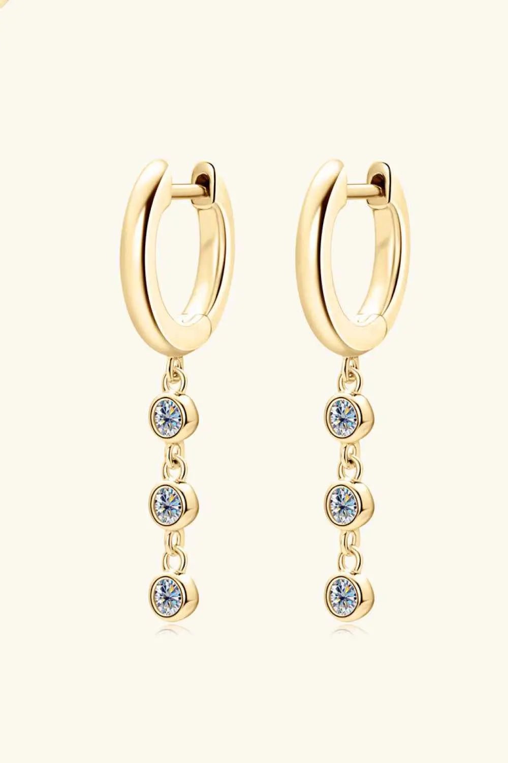 Moissanite Decor 925 Sterling Silver Earrings - SmileBen
