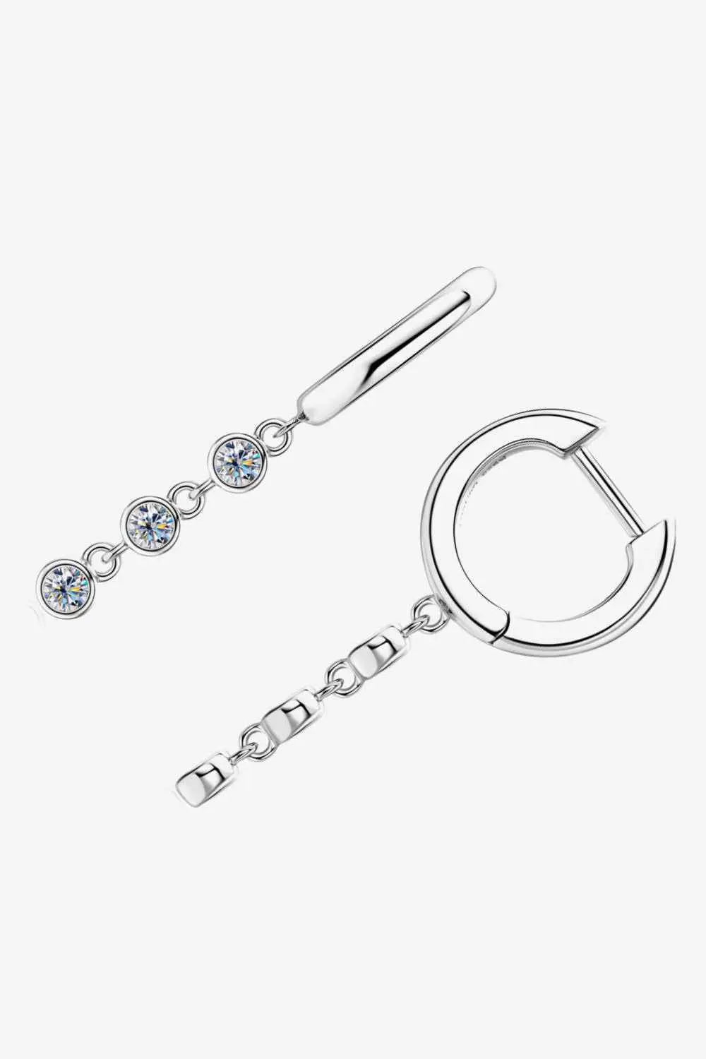 Moissanite Decor 925 Sterling Silver Earrings - SmileBen