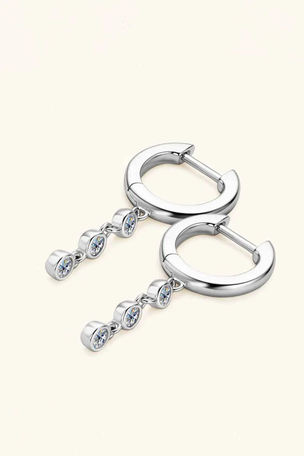 Moissanite Decor 925 Sterling Silver Earrings - SmileBen