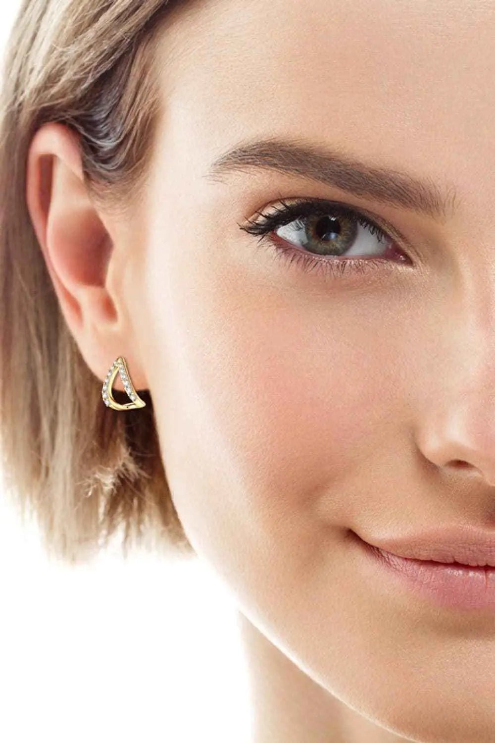 Moissanite Minimalist 925 Sterling Silver Earrings - SmileBen