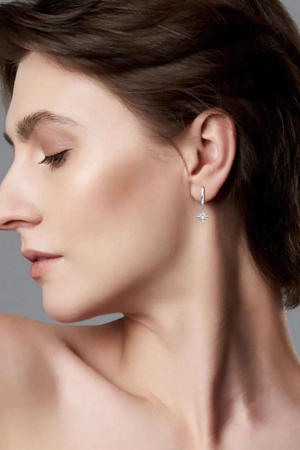 Moissanite Star Drop Earrings - SmileBen
