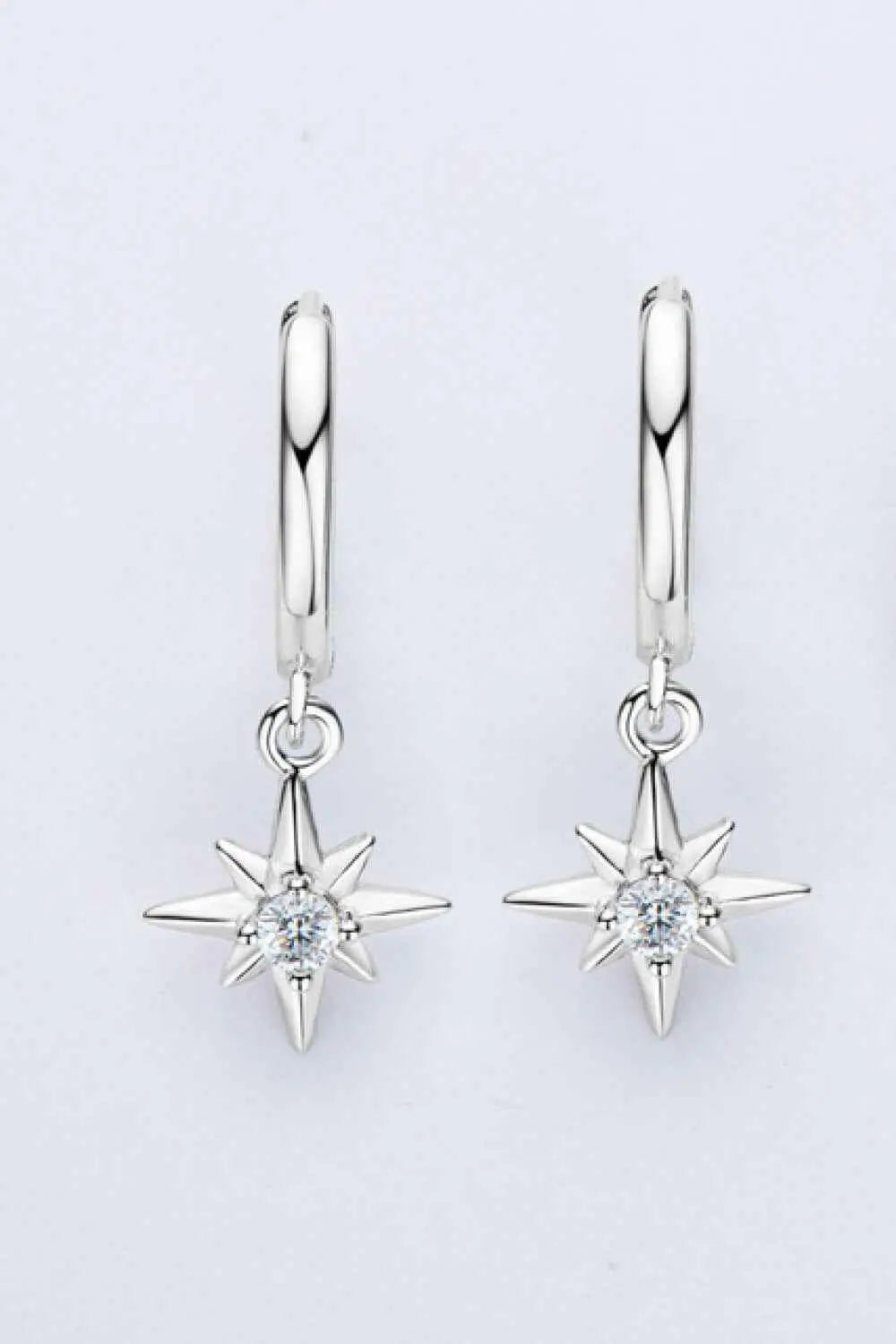 Moissanite Star Drop Earrings - SmileBen