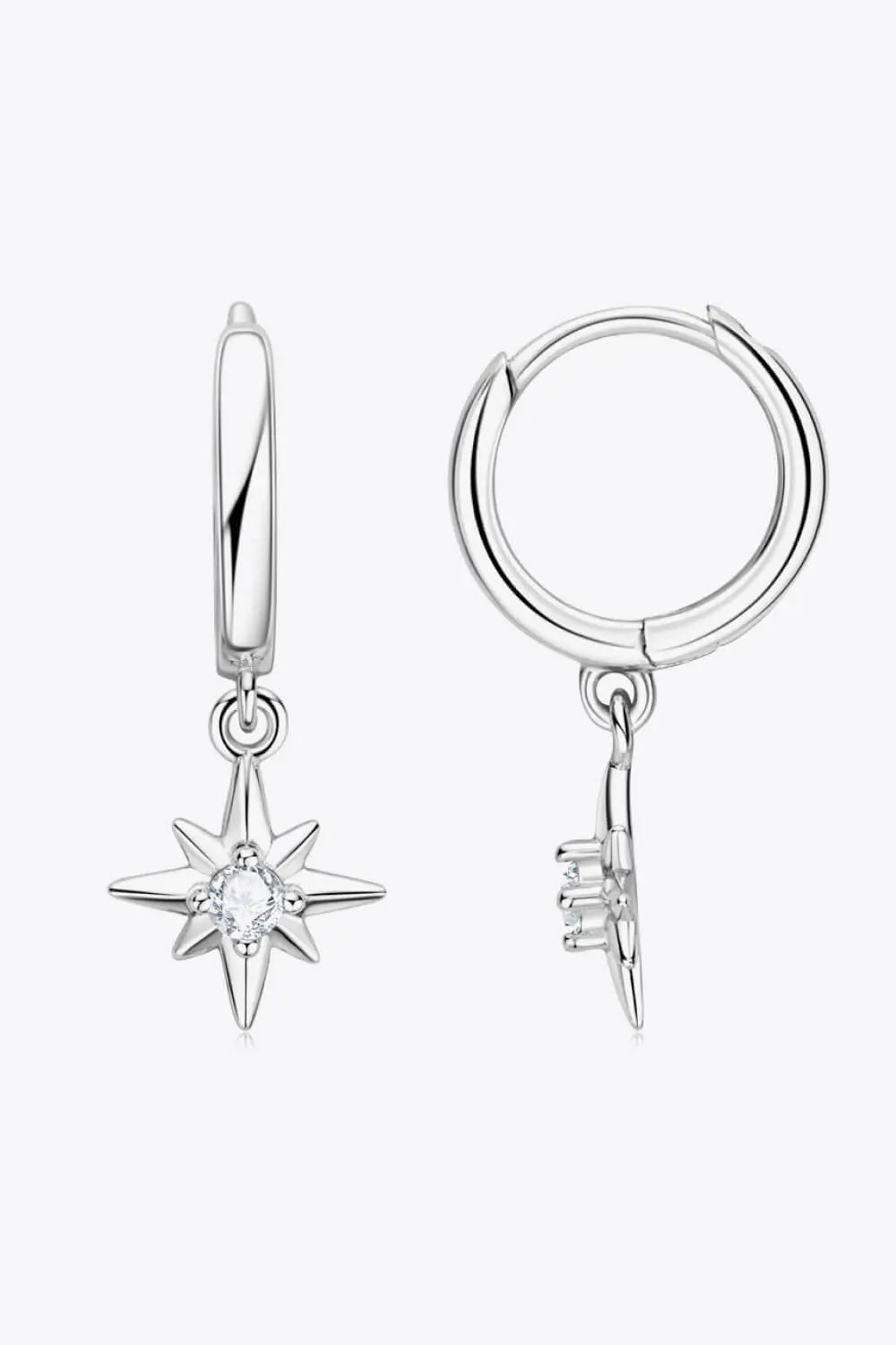 Moissanite Star Drop Earrings - SmileBen