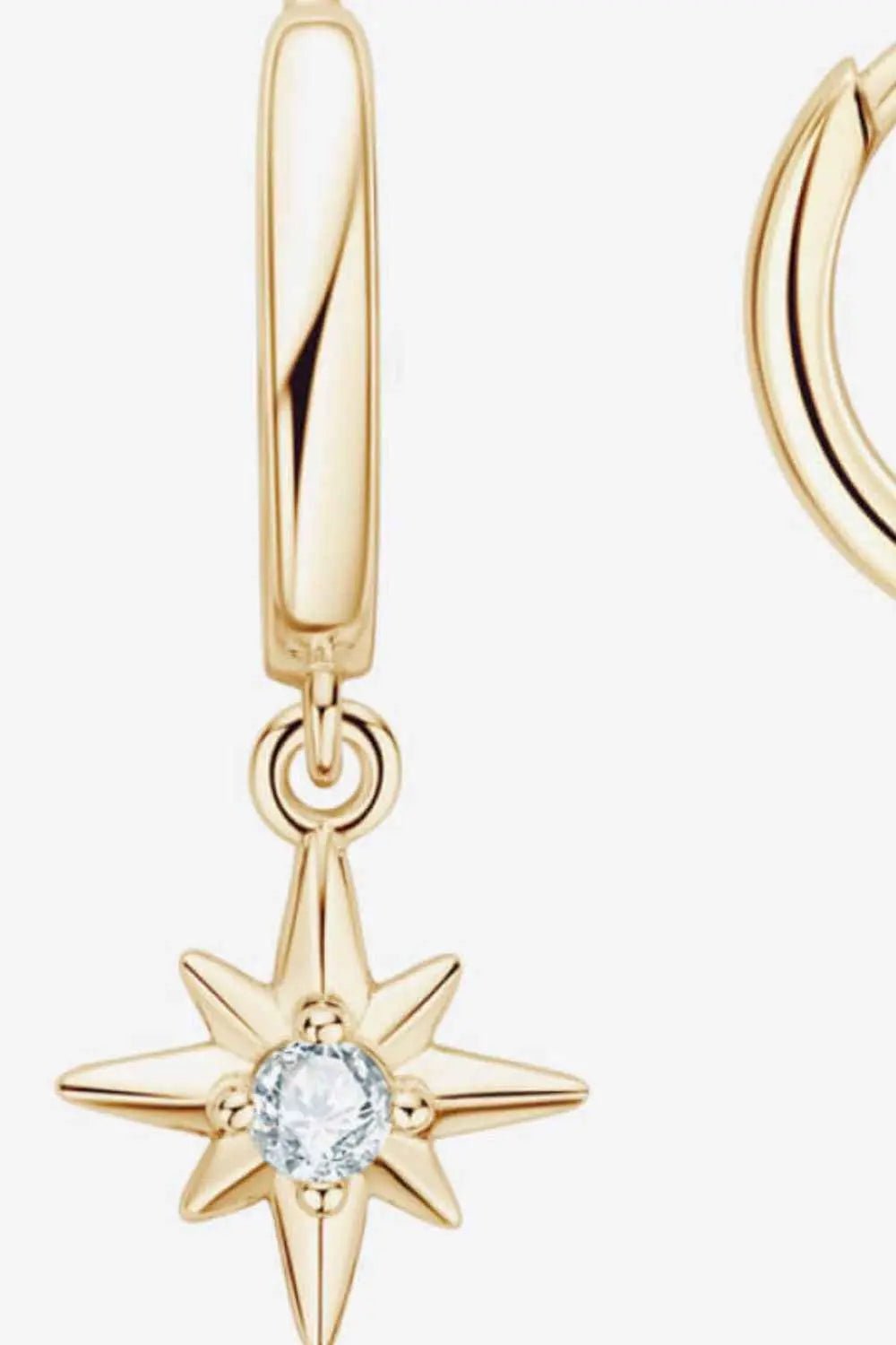Moissanite Star Drop Earrings - SmileBen