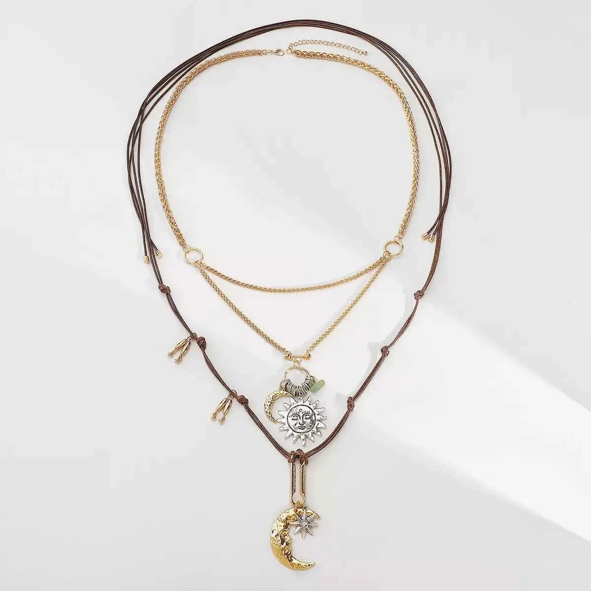 Moon & Sun Pendant Necklace - SmileBen