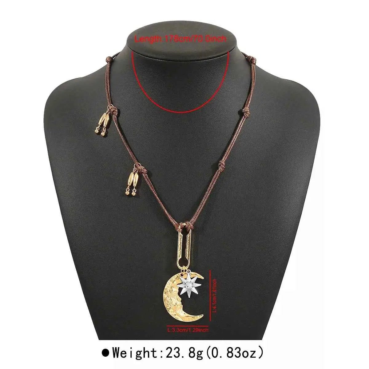 Moon & Sun Pendant Necklace - SmileBen