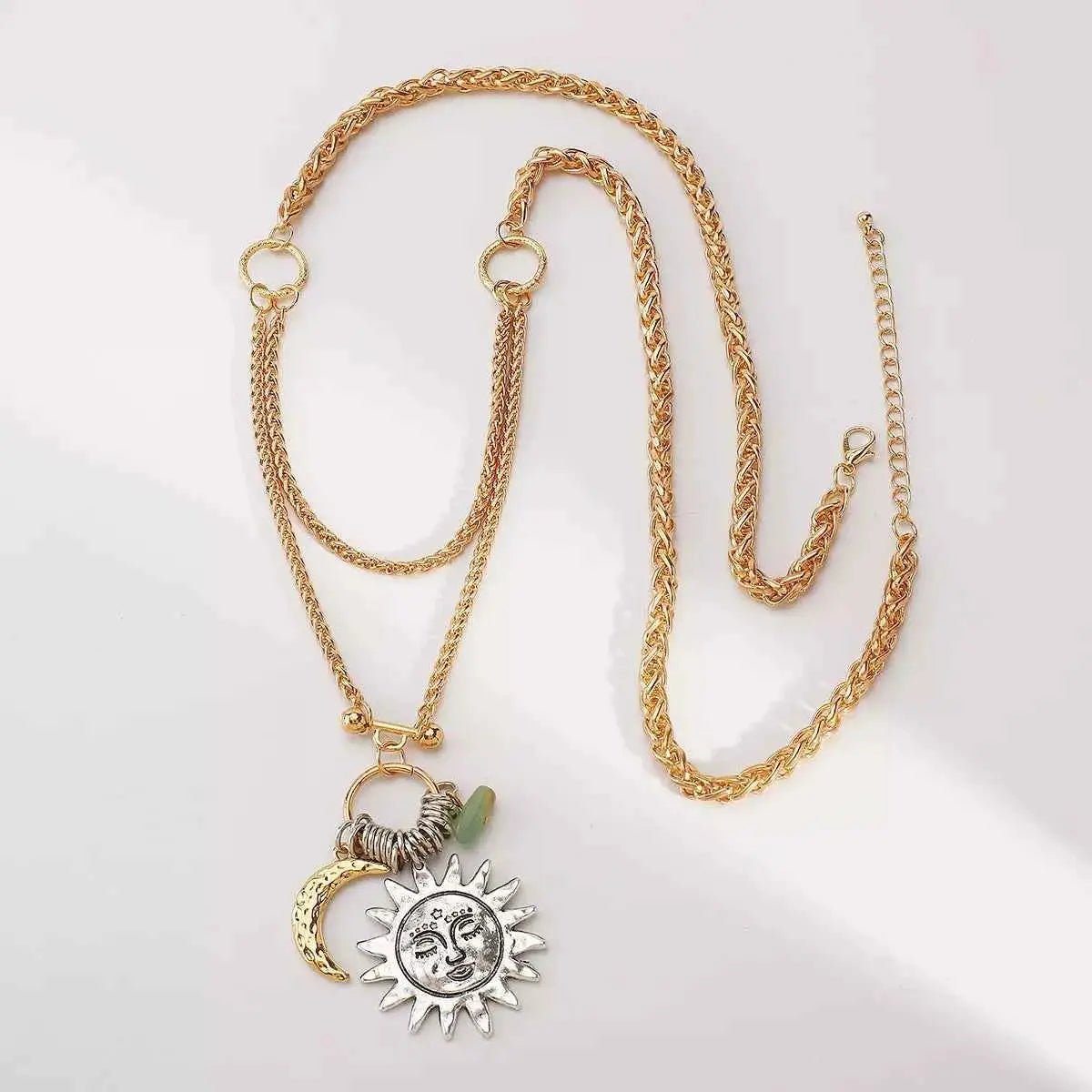 Moon & Sun Pendant Necklace - SmileBen