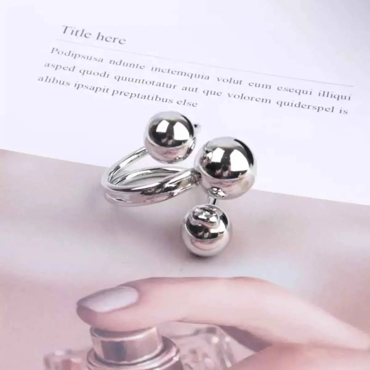 Multi Layered Ball Ring - SmileBen